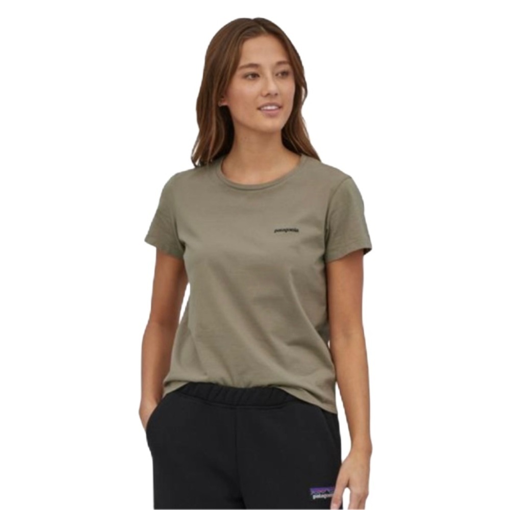 Patagonia Women's P-6 Mission Short Sleeve Tee in Garden Green Size Medium